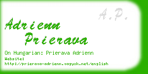 adrienn prierava business card